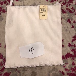 Dry goods crop top with tags